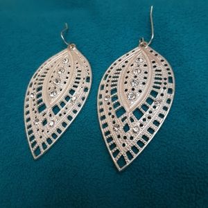 White silver colored Earrings